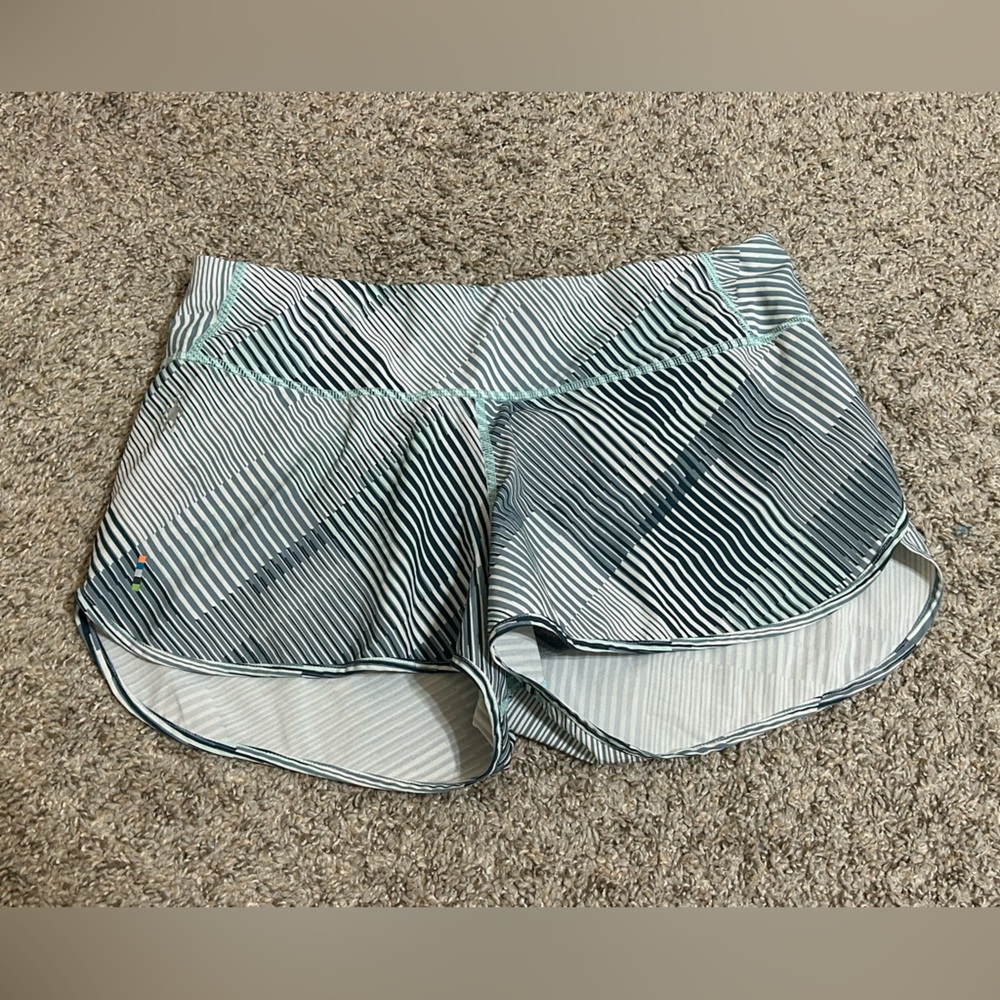 Smartwool Women's Merino Sport Lined Shorts Outdoor Hiking Wool Aqua Size Small